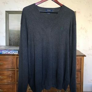Grey Ralph Lauren Polo Sweater Shirt